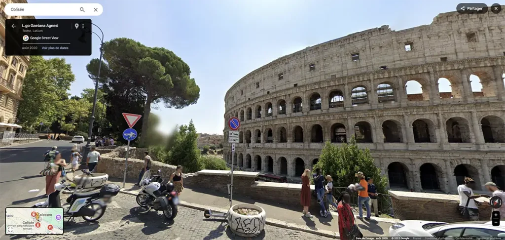 Google Street View Le Colisee Rome Utiliser Google Street View pour vérifier l'emplacement des Hôtels