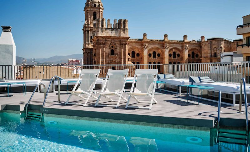 rooftop piscine Hotel Molina Lario Malaga rooftop piscine Hotel Molina Lario Malaga