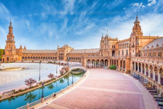 Place d'Espagne à Séville Espagne